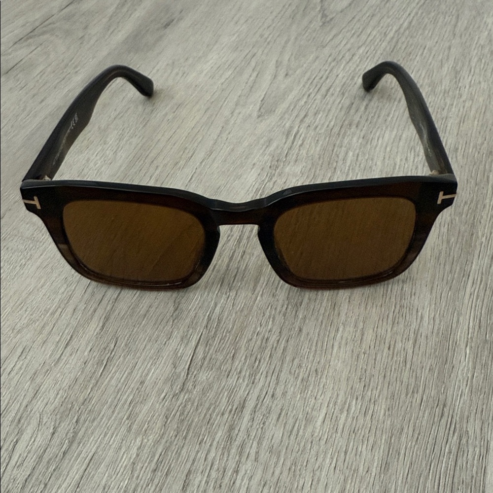 Tom Ford Dark Brown Square Sunglasses